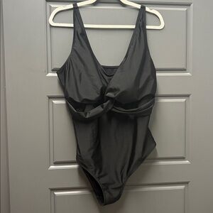 Black one piece bathing suit  NWOT